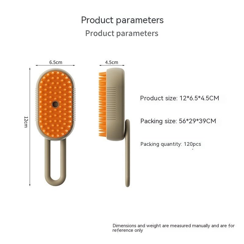 3 - in - 1 Steam Pet Brush for Easy Grooming and Shine - Wiggle Bark
