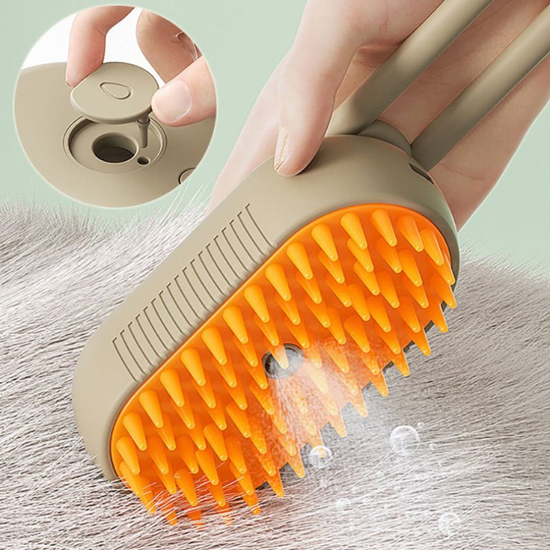 3 - in - 1 Steam Pet Brush for Easy Grooming and Shine - Wiggle Bark