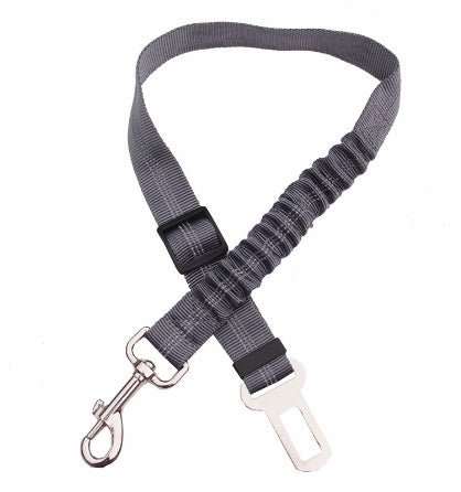 Adjustable Reflective Dog Seat Belt Harness for Car Safety - Wiggle Bark
