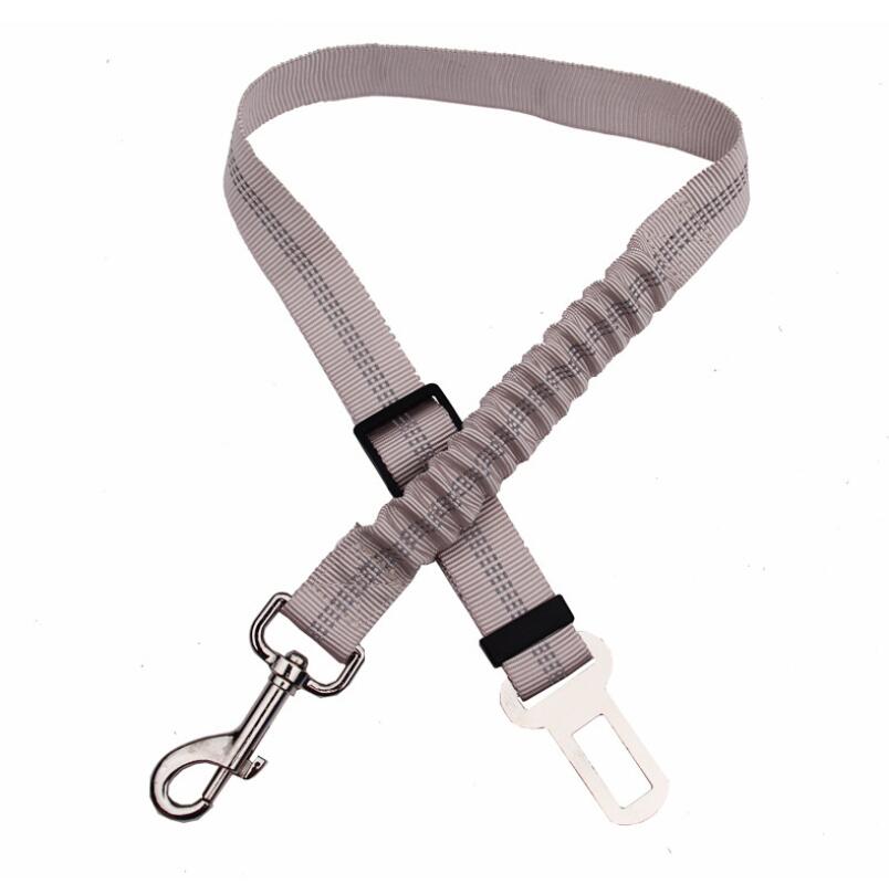 Adjustable Reflective Dog Seat Belt Harness for Car Safety - Wiggle Bark