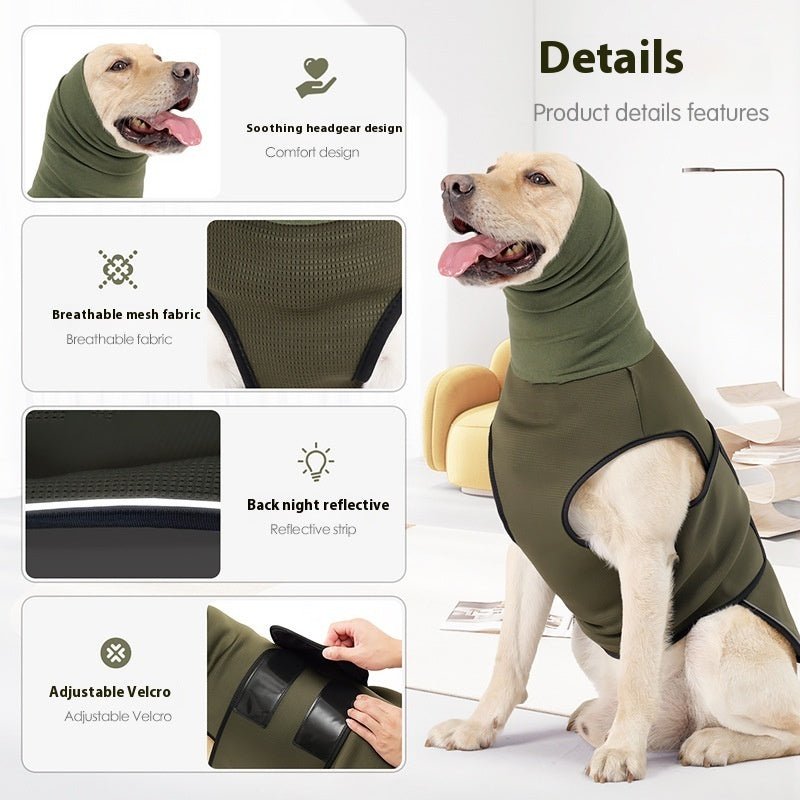 Dog Anxiety Relief Vest for Calm Stress - Free Moments - Wiggle Bark