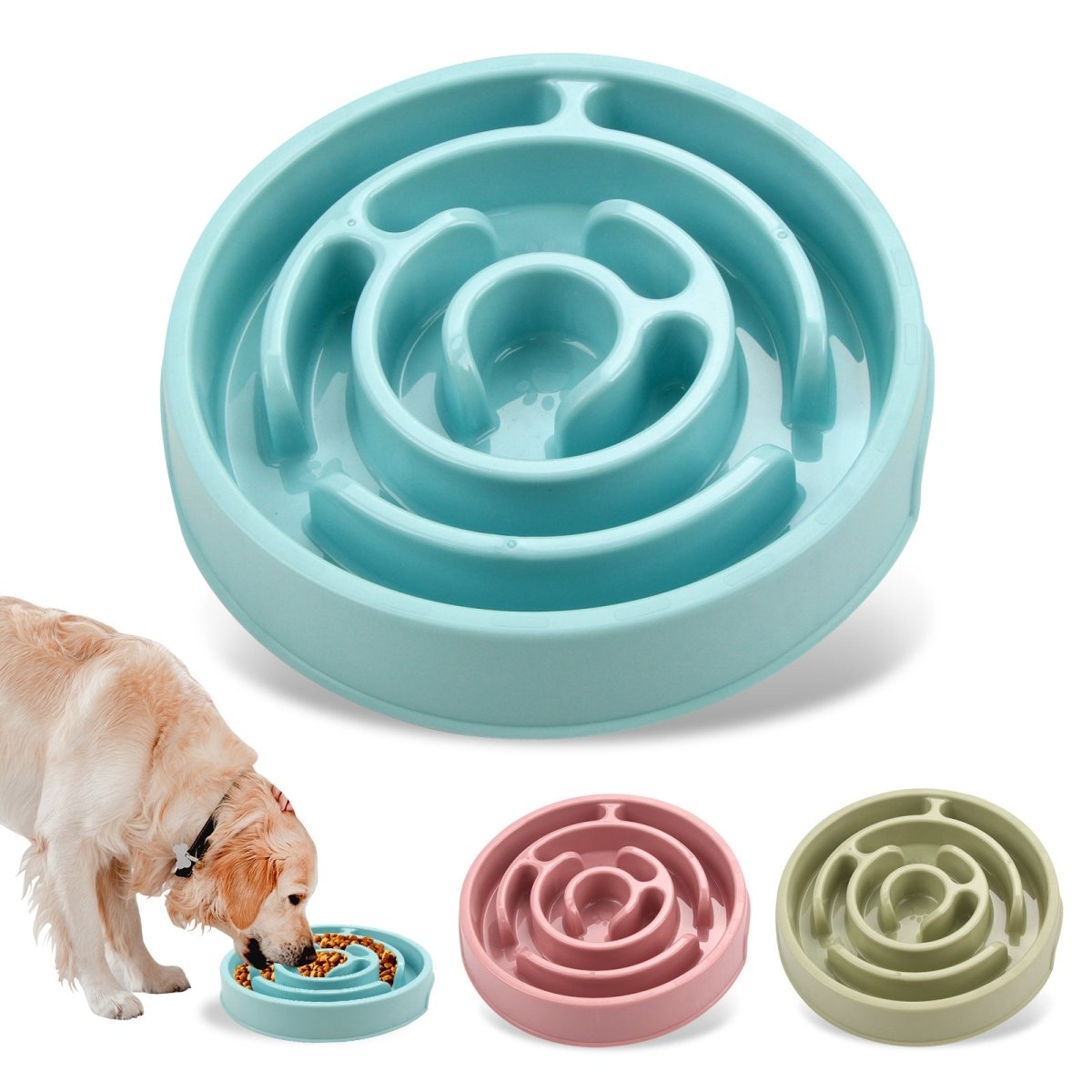 Healthy Slow Feeder Bowl for Dogs - Wiggle Bark