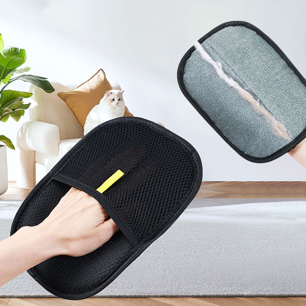 Pet Hair Remover Mitt for Easy Fur Cleaning - Wiggle Bark