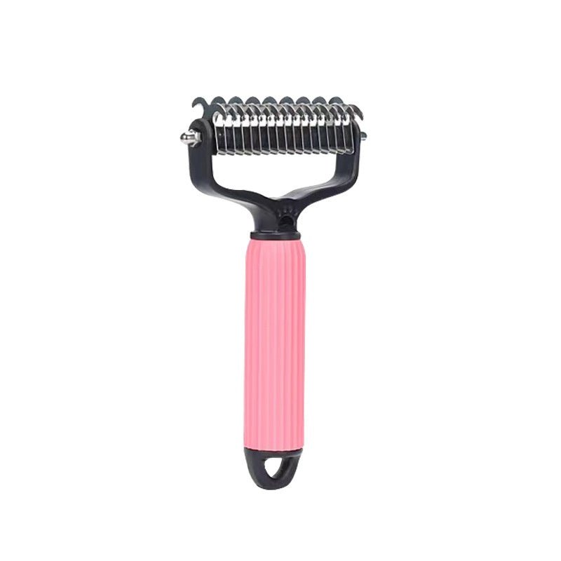 Tangle-Free Pets Fast with Double-Sided Grooming Brush - Wiggle Bark