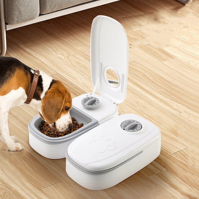 Timed Pet Food Dispenser for Cats and Dogs - Wiggle Bark
