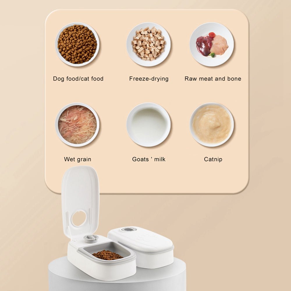 Timed Pet Food Dispenser for Cats and Dogs - Wiggle Bark