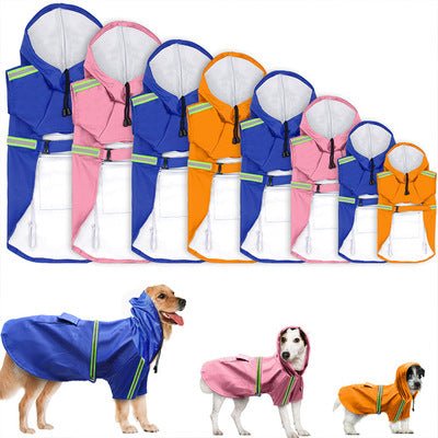 Waterproof Reflective Dog Raincoat for Dry Safe Walks - Wiggle Bark